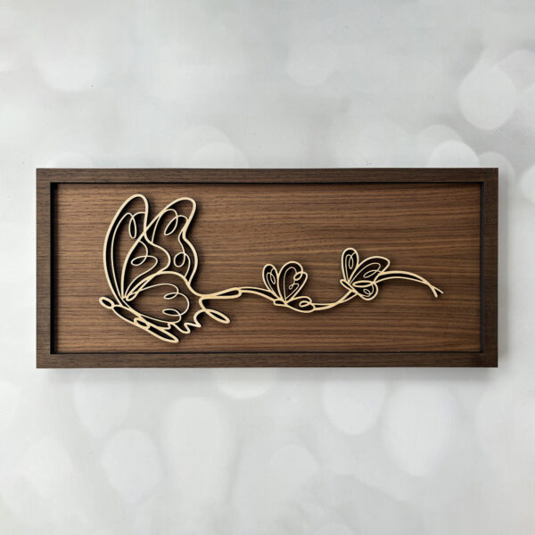 Butterflies in Flight Wooden Wall Art