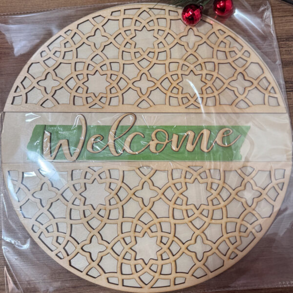 Welcome 16" Layered Sign – Finished or DIY Kit (B)