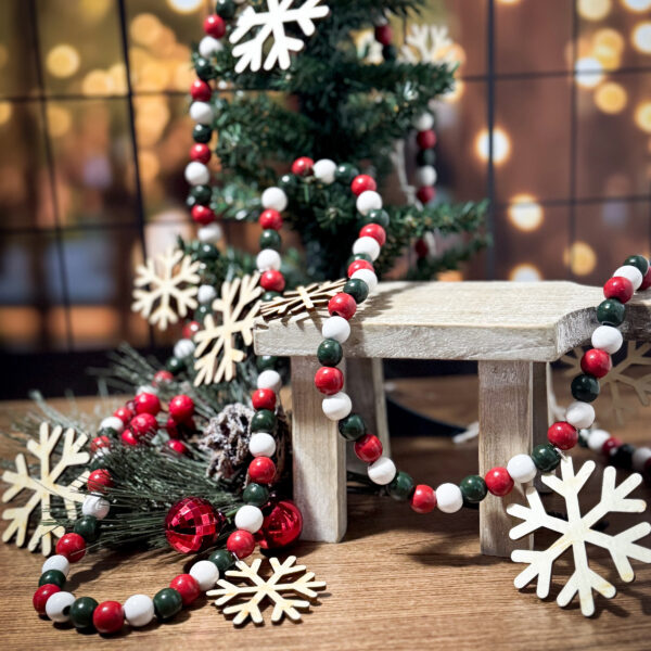 Snowflake Bead Garland