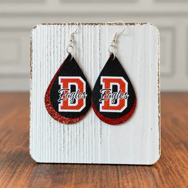 Custom Team Spirit Teardrop Earrings