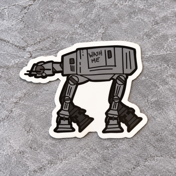 Wash Me AT-AT Sticker